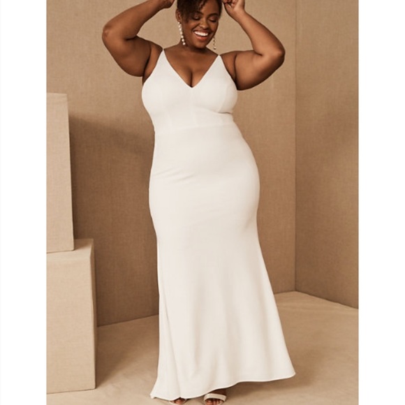 Anthropologie x BHLDN Jones V-neck Crepe Dress - Picture 5 of 16